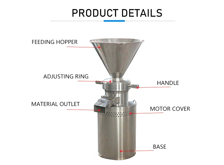 Food Butter Verticals Grinding Peanut Butter Making Processing Machine Colloid Mill